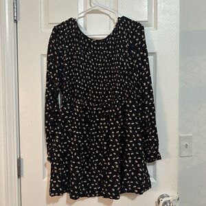 Free People Black Floral Dress
